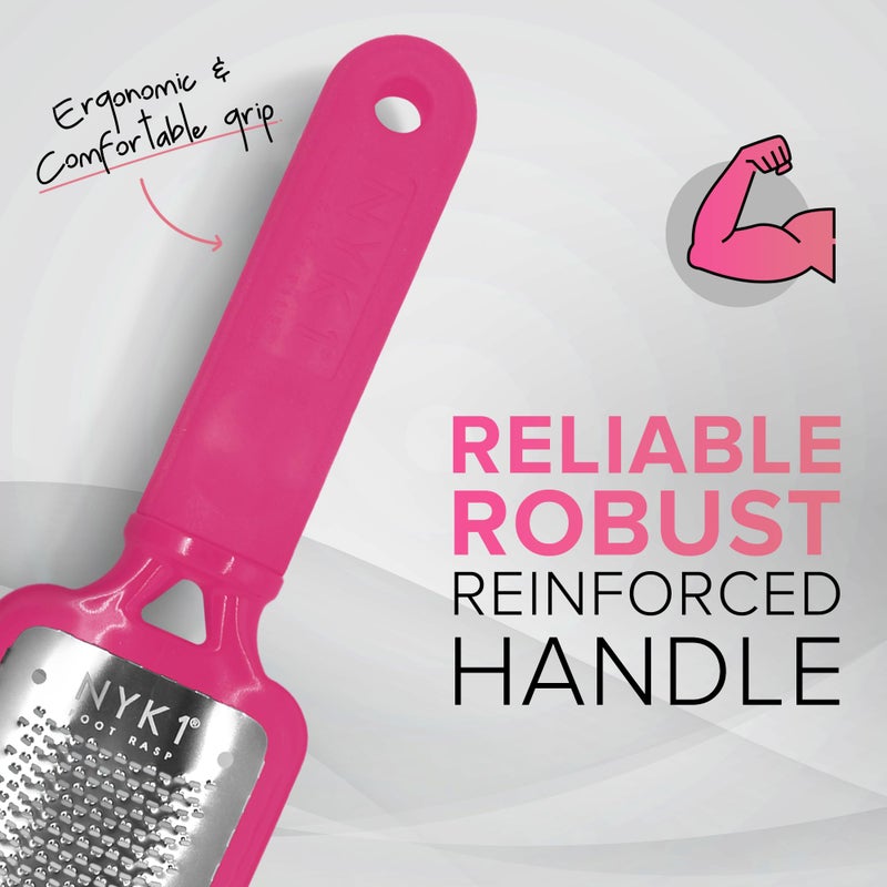 NYK1 Pedicure Rasp for Dry Hard Skin - Effective Foot File Genuine MEGAFILE Heel Care Callus Remover Dry Dead Skin Egg Corn Sander Scrubber Pumice Stone Alternative Ped Pedi Grater Files Add on Item - Image 5